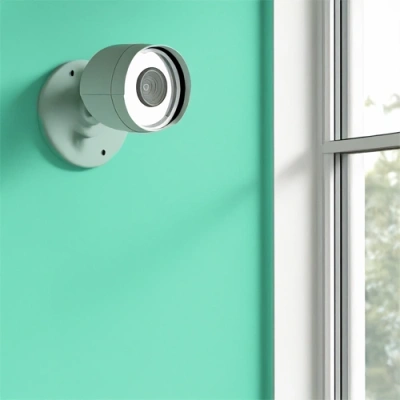 Helena vivint camera facing a window